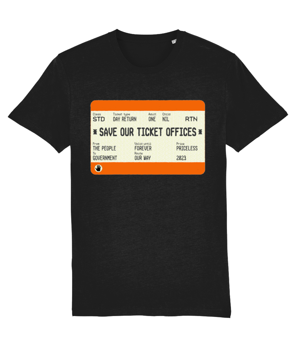 Save Our Ticket Offices – organic T-shirt