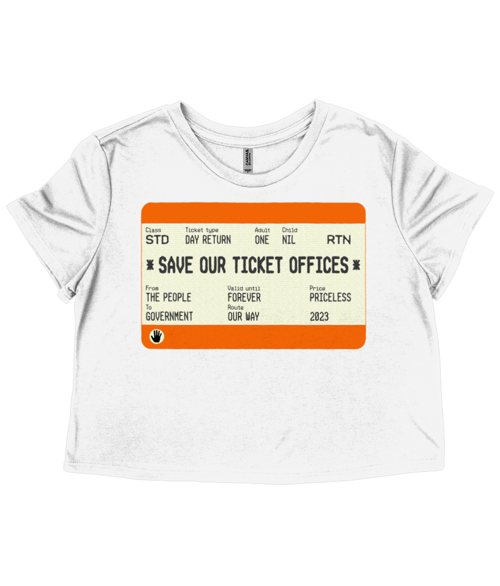 Save Our Ticket Offices Cropped T-Shirt